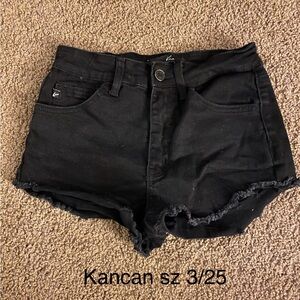 KanCan Women's Black Jean Shorts